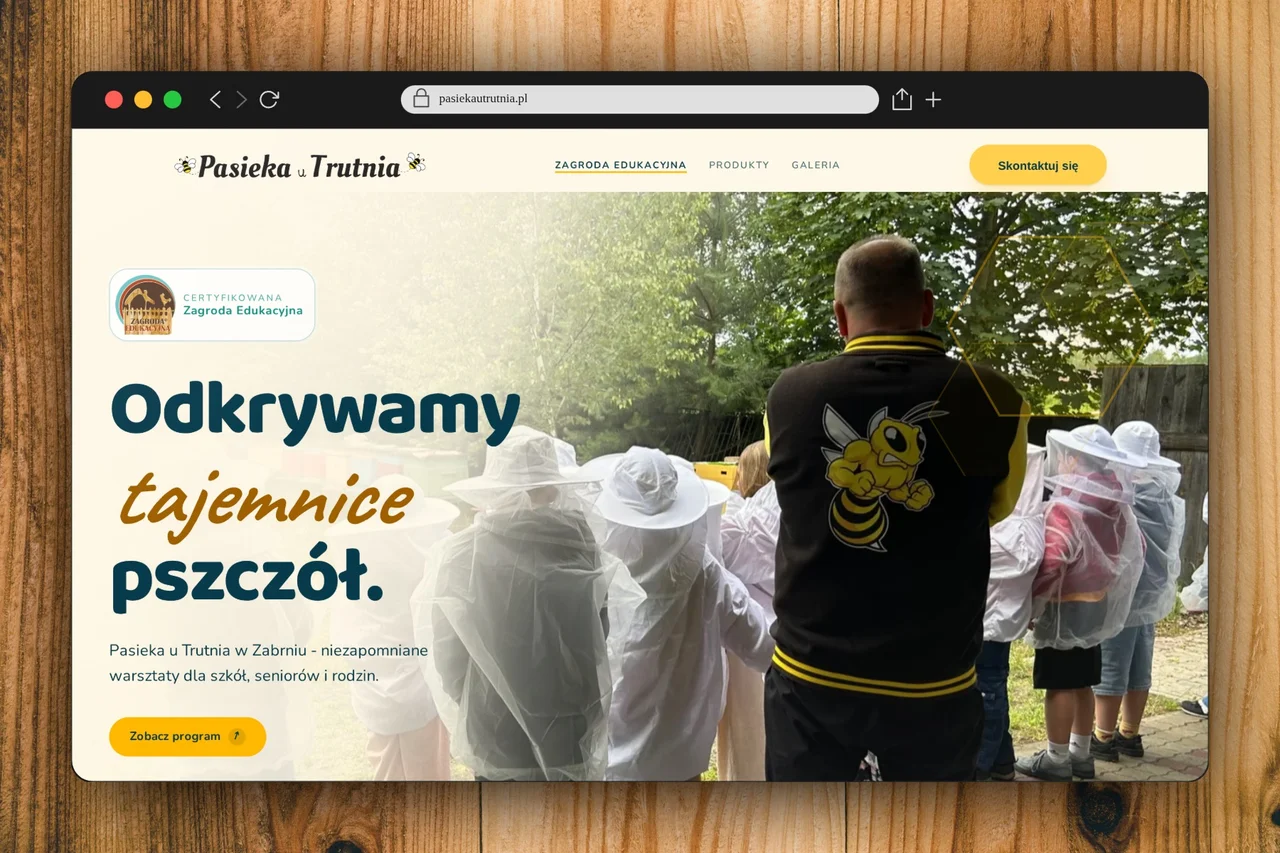 Zajęcia edukacyjne w Pasiece u Trutnia - warsztaty pszczelarskie dla dzieci